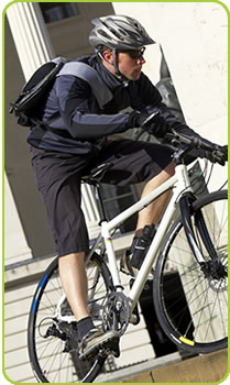 Man on a bike